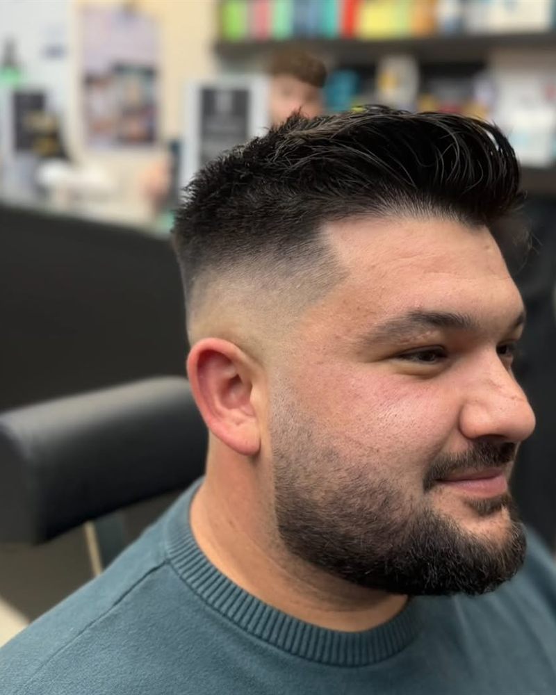 Low fade με γενειάδα